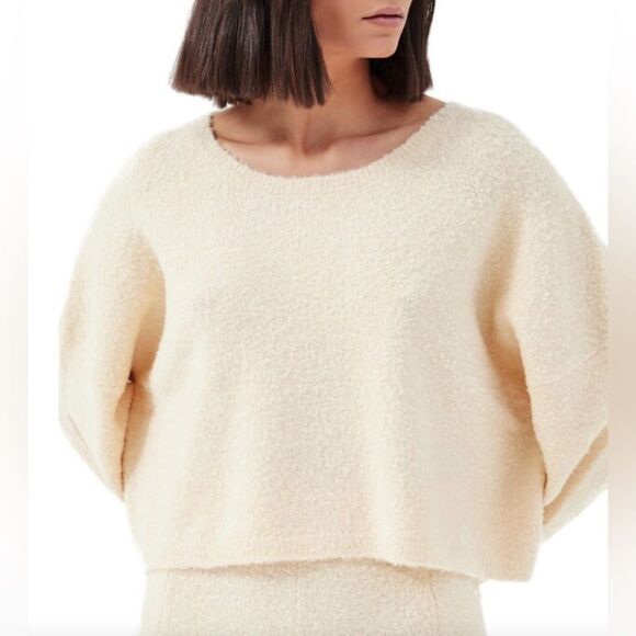4th & Reckless - Kairo Bell Sleeve Bouclé Sweatshirt (New from Nordstrom) sz L - Picture 2 of 10